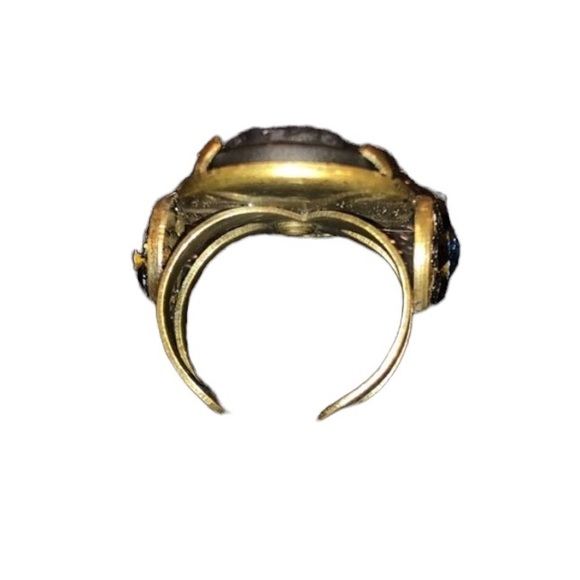 🚫sold Gorgeous vintage Navy blue cameo ring - Picture 7 of 8